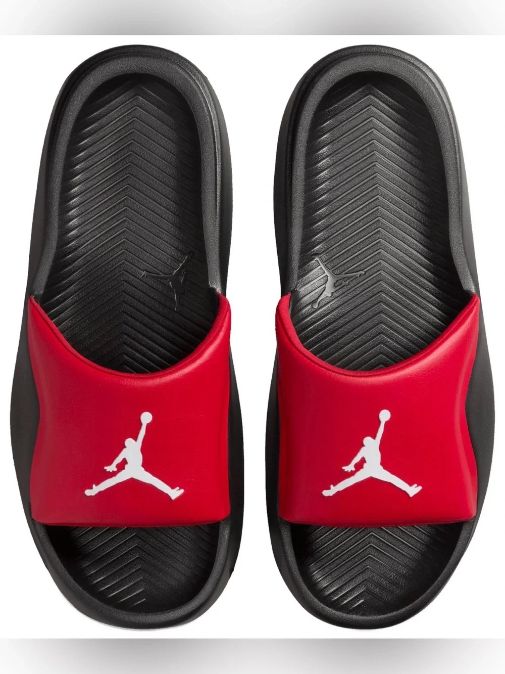 Jordan Men’s Red and Black Slide Sandals - Picture 3 of 6